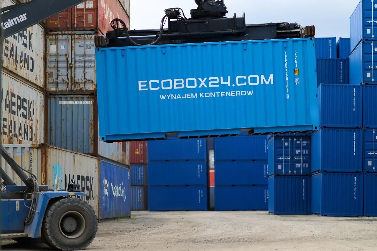 kontener morski z logo ecobox24.com